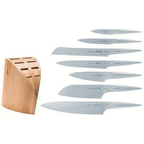 ポルシェデザイン 包丁7点セット 包丁立て付 クロマ PO131【日本正規