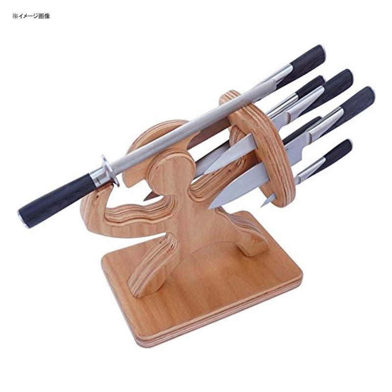 ナイフセット スパルタン 木製 プレミアム バーチ アメリカ製 ハンドメイド 包丁セット Spartan Knife Block Handmade Pの画像