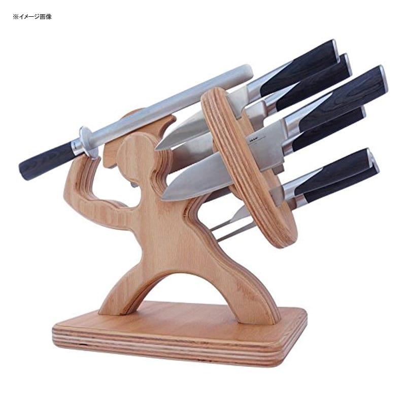 ナイフセット スパルタン 木製 プレミアム バーチ アメリカ製 ハンドメイド 包丁セット Spartan Knife Block Handmade Pの画像
