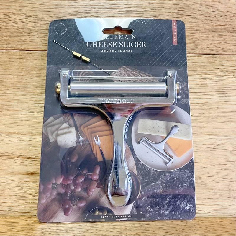 チーズスライサー 幅9cmまで 厚さ調節可能 交換ワイヤー付 ステンレス Bellemain Adjustable Thickness
