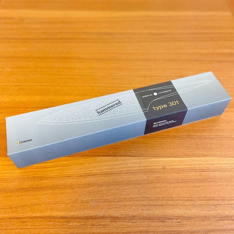 【料理が好きな男性にプレゼント】ポルシェデザイン ハンマー 牛刀包丁 Type 301 槌目模様 刃渡り194mm 贈り物 シェフナイフ 牛刀 おしゃの画像