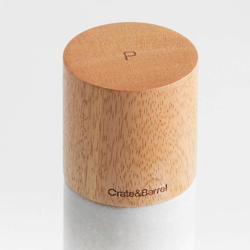 ソルト ペッパー 大理石 CRATE & BARREL限定 BARREL Marble and ソルト ペッパー 大理石 CRATE & BARREL限定 BARREL Marble and