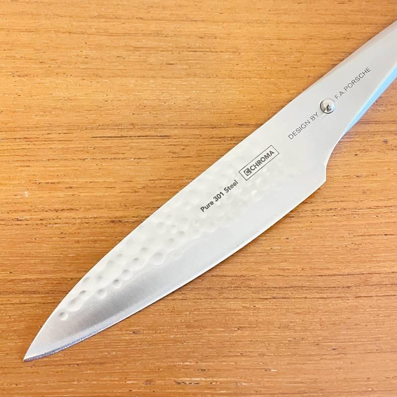 ポルシェデザイン 包丁 ハンマー シェフナイフ小 ペティナイフ 果物ナイフ セット 贈り物 Type 301 槌目模様 クロマ ギフト プレゼント P_2