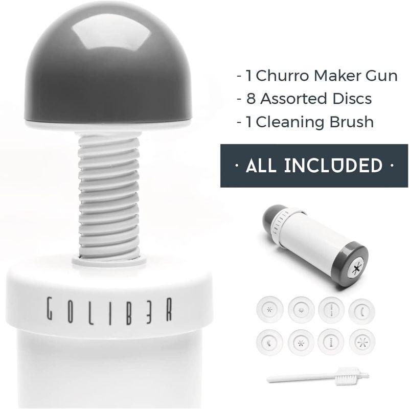チュロス 絞り メーカー 形 8種 Goliber Churro Maker Machine - 8