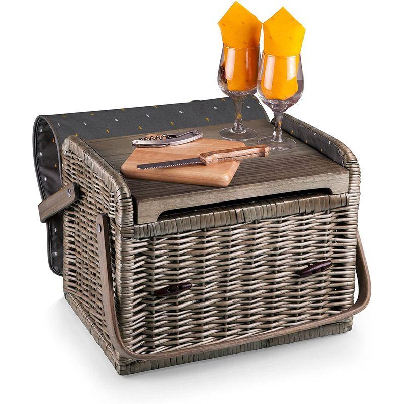 ピクニックバスケット ワイン チーズ サーブセット 2人用 PICNIC TIME