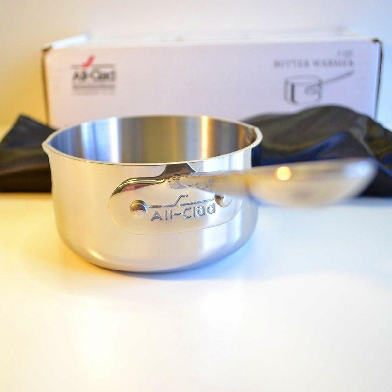 オールクラッド 0.5L ステンレス バターウォーマー AllClad Stainless 1/2 qt. Butter Warmer