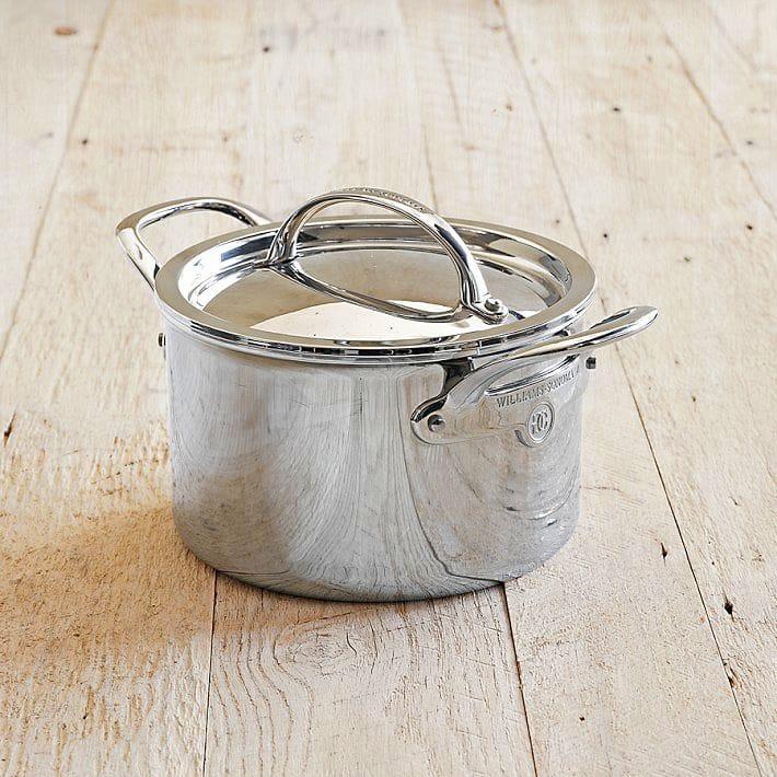 ウィリアムズソノマ ステンレス製 両手鍋 3.8L Williams-Sonoma Signature Thermo-Clad Stainless-Sの画像
