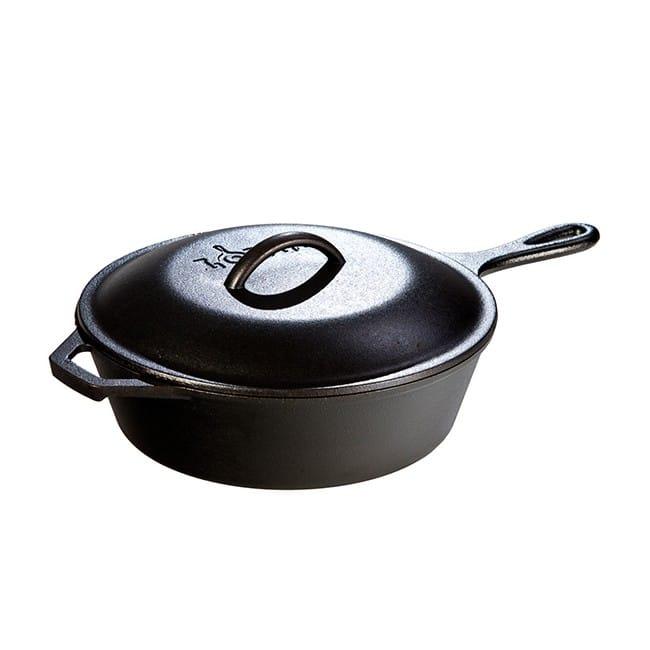 ロッジ 直径26cm ディープスキレット シーズニング済 フライパン Lodge L8CF3 Cast Iron Covered Chicken Fr_1