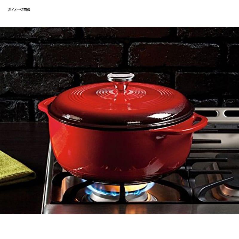 ロッジ ダッチオーブン 5.6L 両手鍋 エナメル ホーロー Lodge 6 Quart Enameled Cast Iron Dutch Oven.の画像