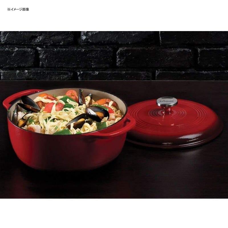 ロッジ ダッチオーブン 5.6L 両手鍋 エナメル ホーロー Lodge 6 Quart Enameled Cast Iron Dutch Oven.の画像