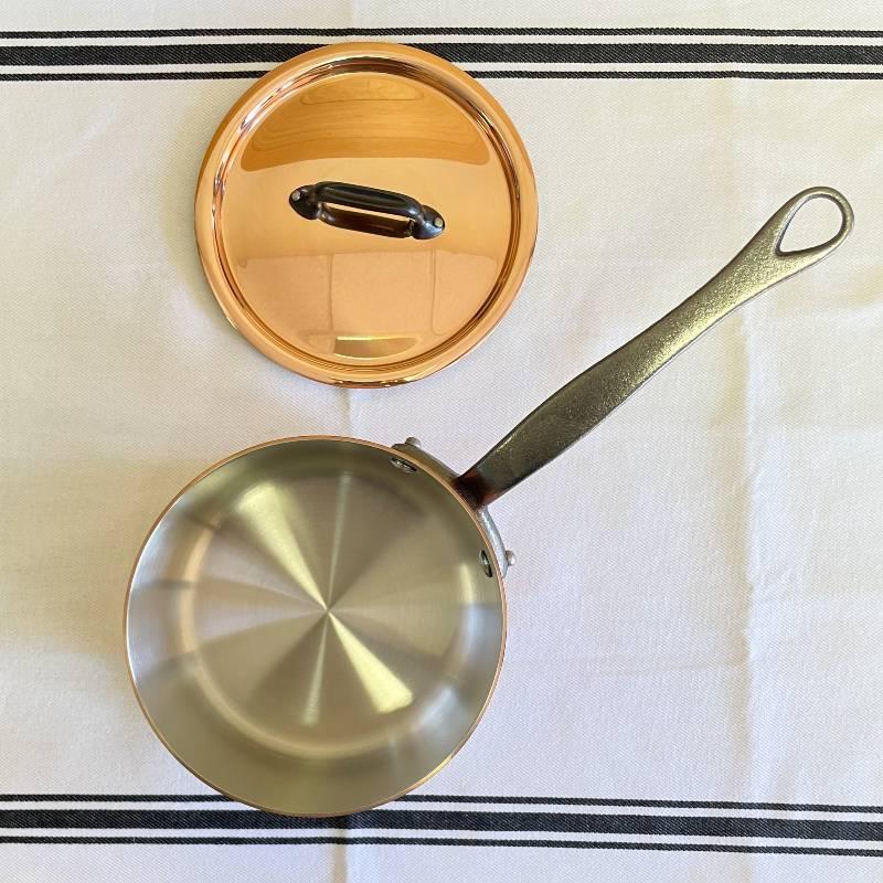 ムヴィエール モービル ソースパン 片手鍋 フタ付 16cm 1.8L 銅 2mm厚