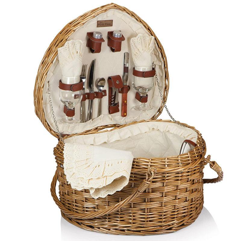 ピクニックバスケット PICNIC TIME 陶器皿 ワイングラス