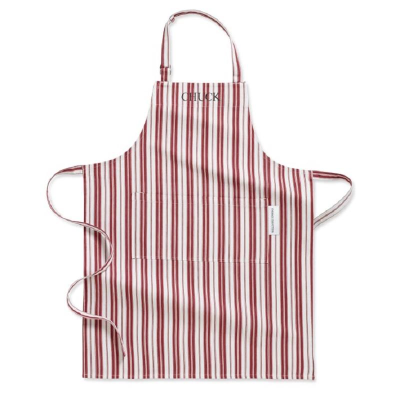 ウイリアムズ・ソノマ エプロン クラシックストライプ ローマ字名入れ可 (別途料金) W69×L91cm Williams Sonoma Classiの画像