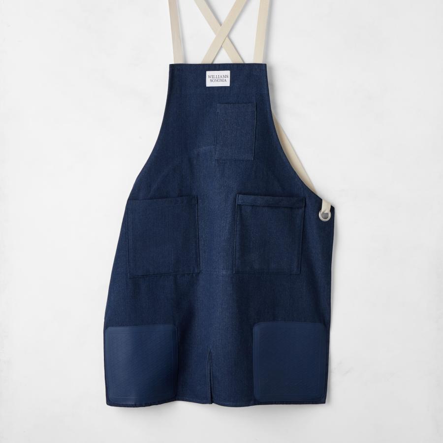 Williams Sonoma ウィリアムズソノマエプロン ブラック コットン