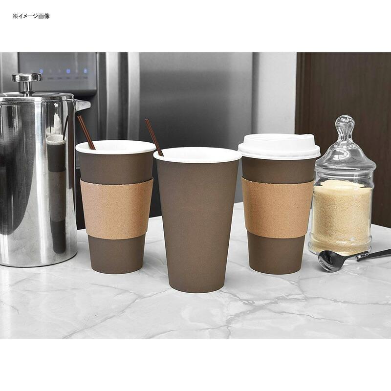 紙コップ コーヒーカップ 100個セット 470ml フタ スリーブ ストロー付