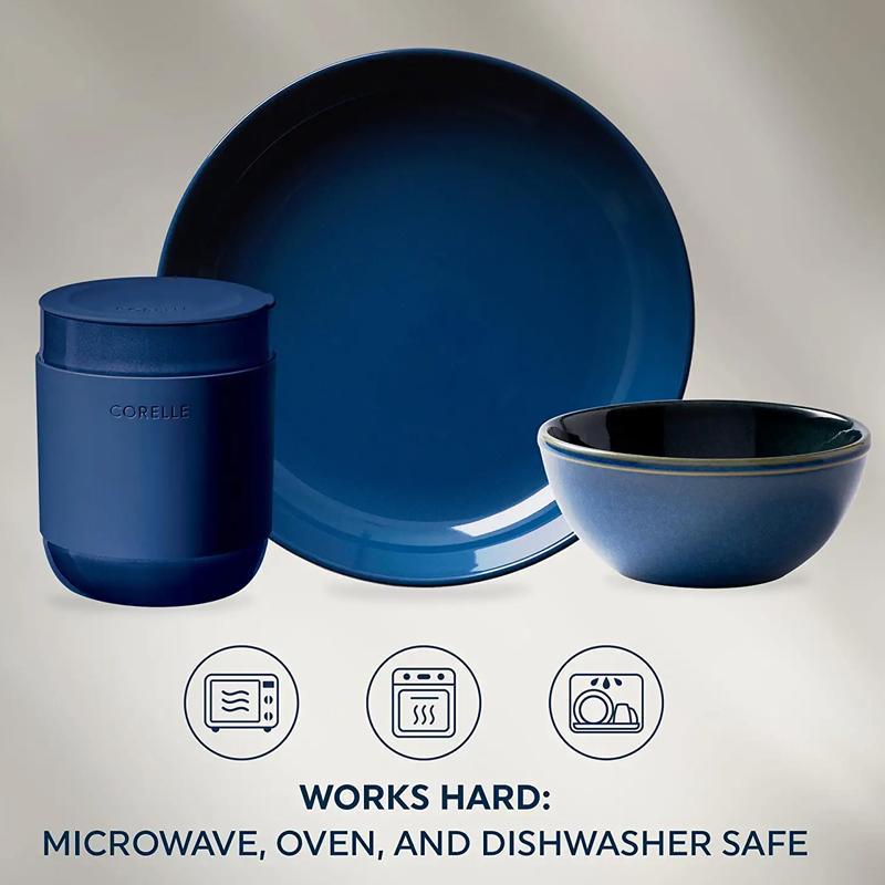 コレール 食器セット 4組 16点 無地 Corelle Stoneware 16-pc