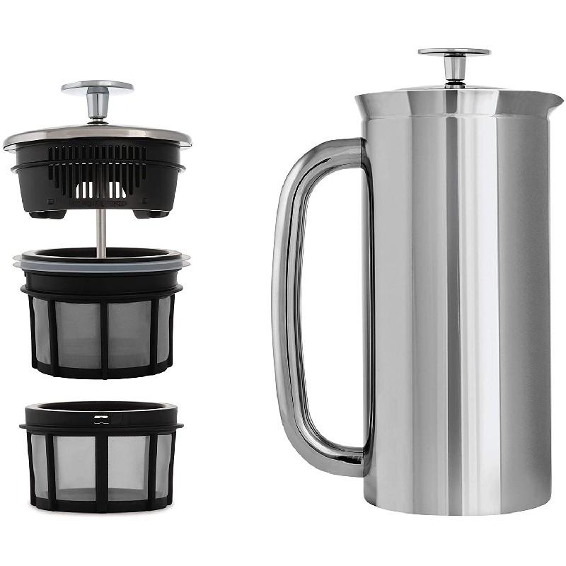 エスプロ コーヒー フレンチプレス ステンレス 保温 ダブルウォール 532ml ESPRO P7 Double Walled Stainless Sの画像