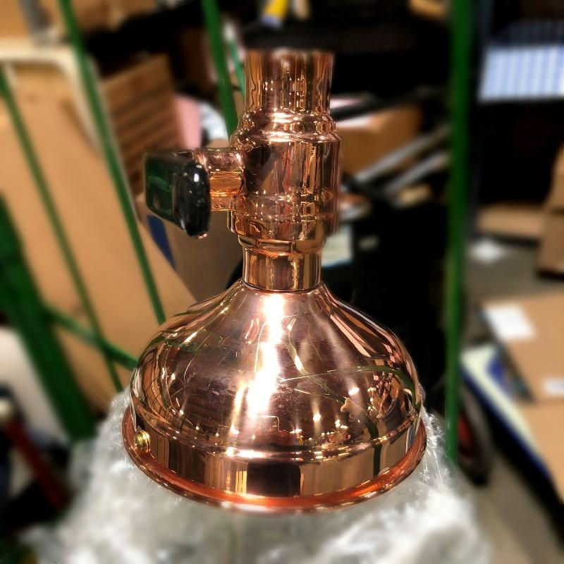 コーヒー豆用 ディスペンサー シャイニーカッパー 銅 壁掛け アクリル