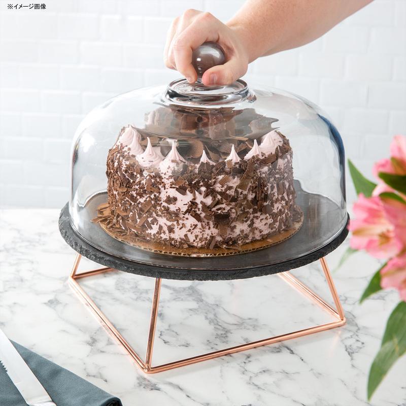ケーキディスプレイスタンド 直径30cm ストーンプレート スレート サービングトレイ カフェ レストラン バイキング ビュッフェ Acopa 12\"の画像
