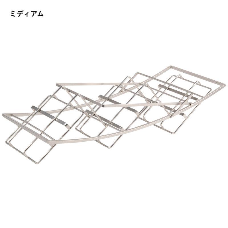 ディスプレイスタンド 角形 3段 メタル クロム カフェ レストラン バイキング ビュッフェ American Metalcraft TAS Foldの画像