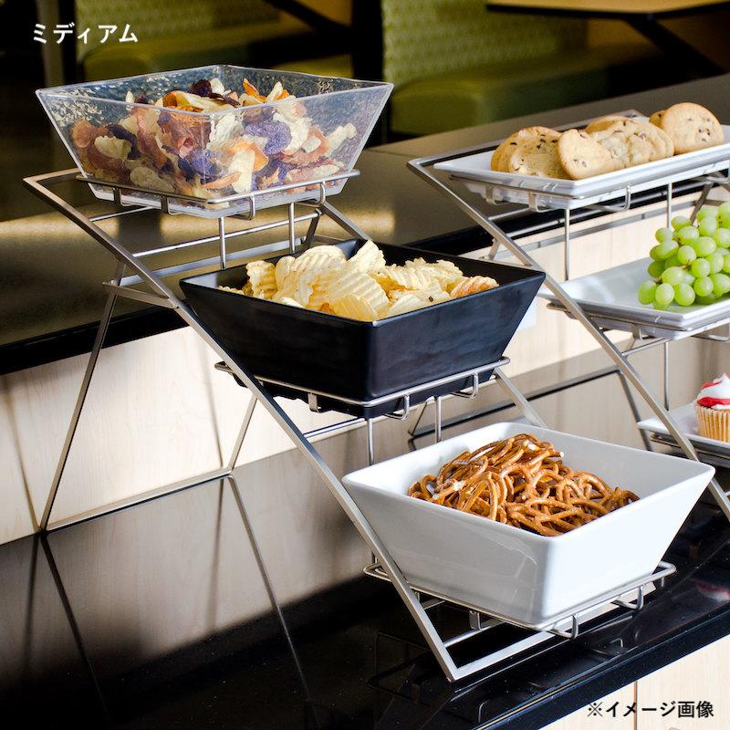 ディスプレイスタンド 角形 3段 メタル クロム カフェ レストラン バイキング ビュッフェ American Metalcraft TAS Foldの画像