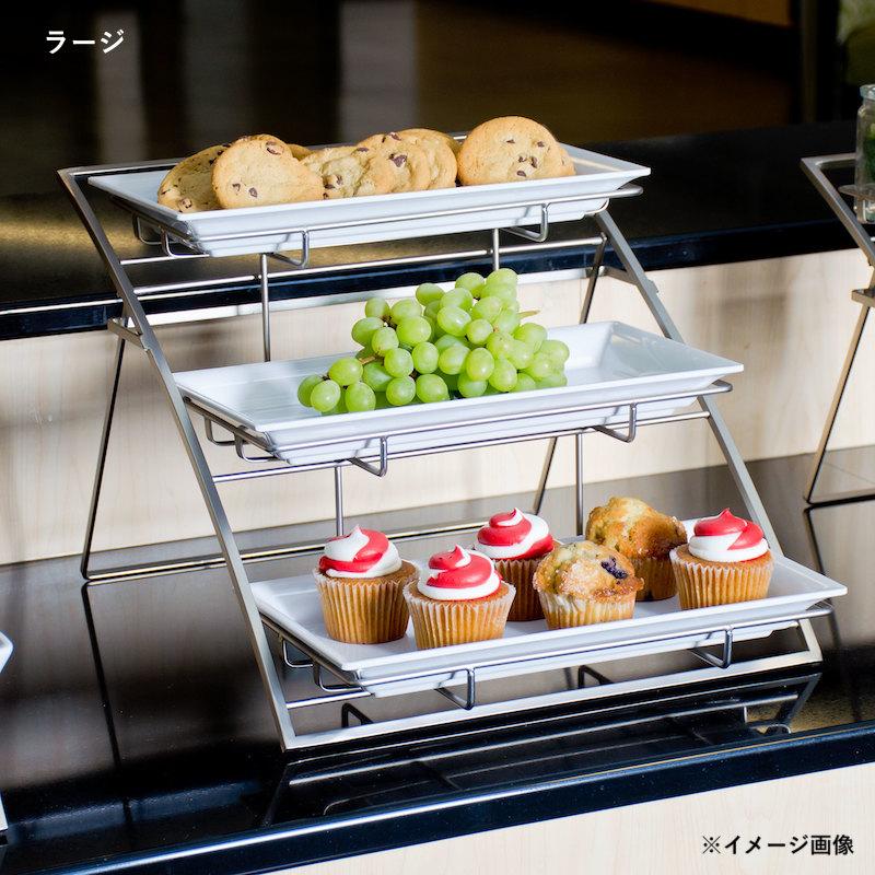 ディスプレイスタンド 角形 3段 メタル クロム カフェ レストラン バイキング ビュッフェ American Metalcraft TAS Foldの画像