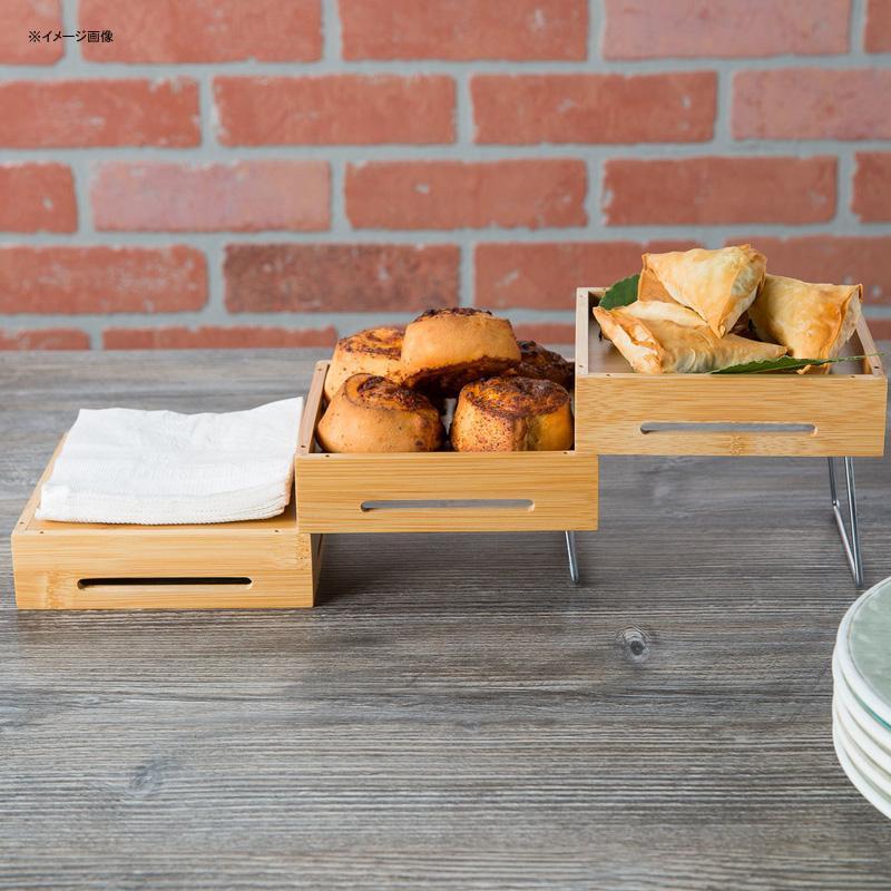 ディスプレイスタンド ライザー 角形 3段 バンブー 竹 カフェ レストラン バイキング ビュッフェ Tablecraft RW555BAM Geo-の画像