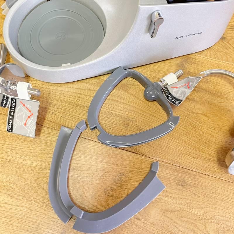 スタンドミキサー 4.7L ステンレス ケンウッド シェフ Kenwood KMC011 5 Quart Chef Titanium