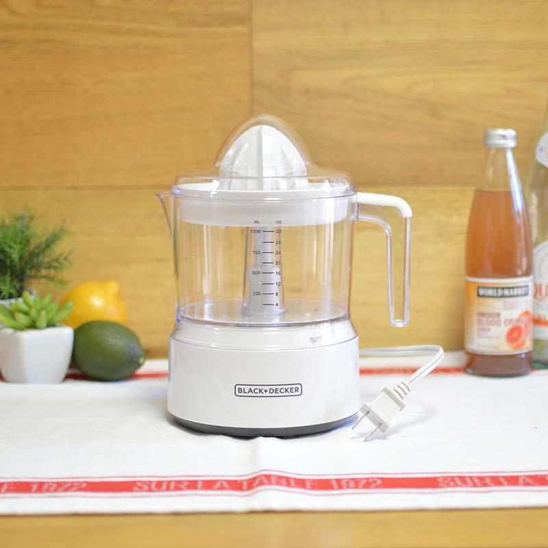 ブラック・アンド・デッカー シトラスジューサー 1L BLACK+DECKER 32oz Citrus Juicer, White