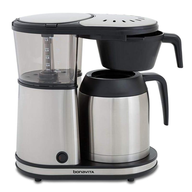 ボナビータ コーヒーメーカー 8カップ 1.3L ハンギングフィルター ステンレスカラフェ Bonavita BV1901TS 8-Cup Carafの画像