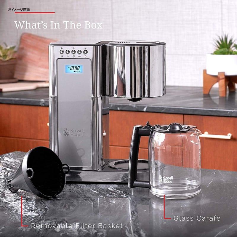 コーヒーメーカー ラッセルホブス ステンレス ガラスカラフェ 8カップ Russell Hobbs Glass Series 8-Cup Coffee_10