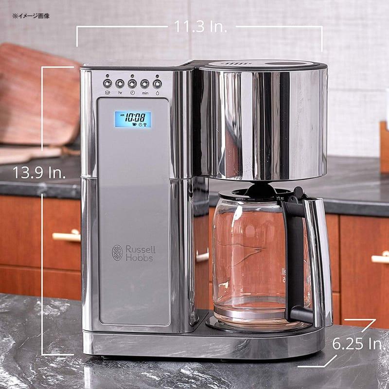 コーヒーメーカー ラッセルホブス ステンレス ガラスカラフェ 8カップ Russell Hobbs Glass Series 8-Cup Coffee_12