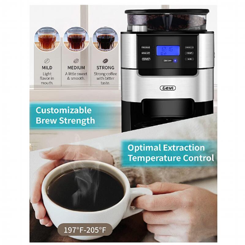 コーヒーメーカー 豆挽き付 1.5L ガラスカラフェ ミル グラインダー 10-Cup Grind and Brew Automatic Coffeeの画像