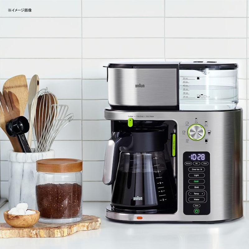 コーヒーメーカー マルチサーブ 10カップ ガラスカラフェ ブラウン BPAフリー Braun MultiServe Drip Coffee Makeの画像