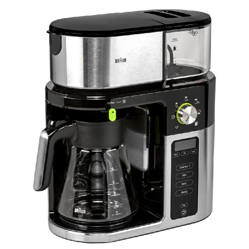 コーヒーメーカー マルチサーブ 10カップ ガラスカラフェ ブラウン BPAフリー Braun MultiServe Drip Coffee Makeの画像