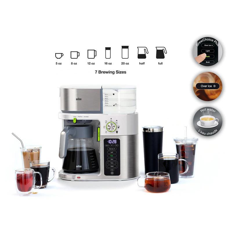 コーヒーメーカー マルチサーブ 10カップ ガラスカラフェ ホット