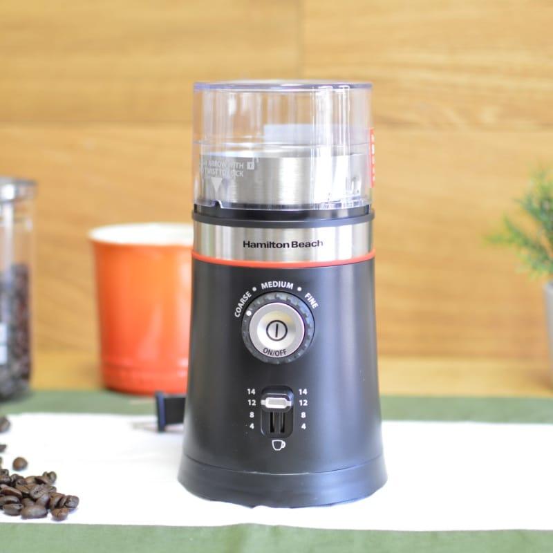 ハミルトンビーチ 電動式コーヒーグラインダー コーヒーミル 豆挽き ブラック Hamilton Beach 80393 Coffee