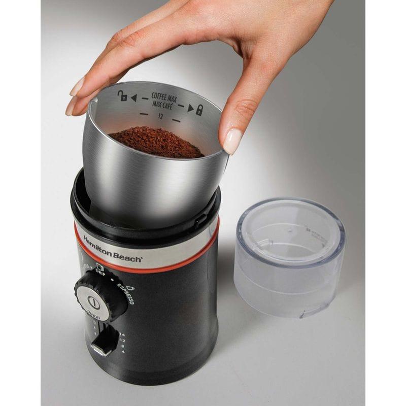 ハミルトンビーチ 電動式コーヒーグラインダー コーヒーミル 豆挽き 