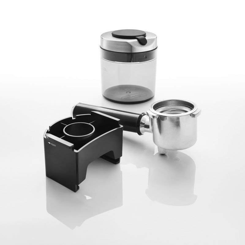 デロンギ 電動ミル 豆挽き コーヒーグラインダー ポルタフィルター付 ステンレス DeLonghi America KG521 Dedica Coniの画像