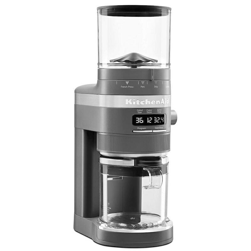 コーヒーグラインダー 豆挽き 設定70段階 臼型 キッチンエイド ポルタフィルター ホルダー エスプレッソ KitchenAid Burr Coffeの画像