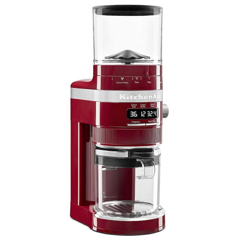 コーヒーグラインダー 豆挽き 設定70段階 臼型 キッチンエイド ポルタフィルター ホルダー エスプレッソ KitchenAid Burr Coffeの画像