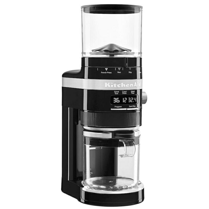 コーヒーグラインダー 豆挽き 設定70段階 臼型 キッチンエイド ポルタフィルター ホルダー エスプレッソ KitchenAid Burr Coffeの画像
