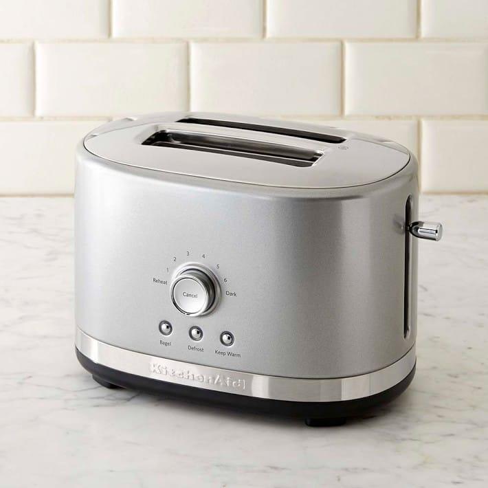 KitchenAid ステンレススチール トースター KitchenAid 2-Slice Toaster in Stainless Steel + Reviews | Crate