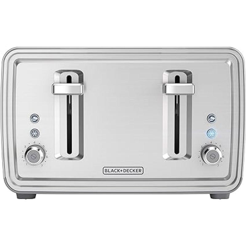 トースター 4枚焼き ステンレス BLACK+DECKER 4-Slice Toaster