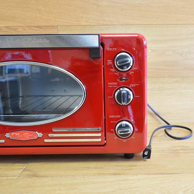 ノスタルジア コンベクショントースターオーブン レトロ Nostalgia RTOV2RR Retro Series 6Slice