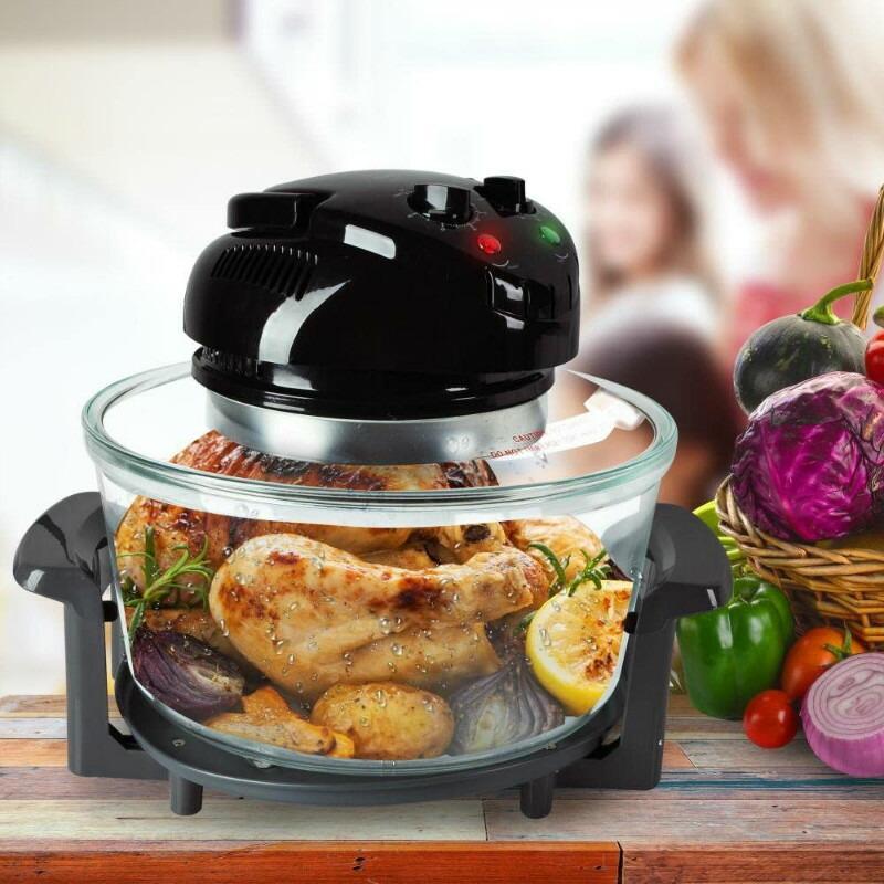 遠赤外線ガラスコンベクションオーブン NutriChef Convection Countertop Toaster Oven