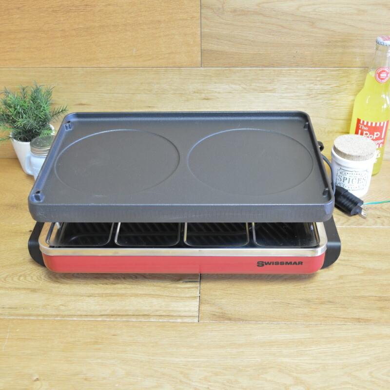 ラクレット　通電確認済 8人用グリルマッターホルン オーバル　スイスマー スイスマー ラクレット 通電確認済 8人用グリルマッターホルン