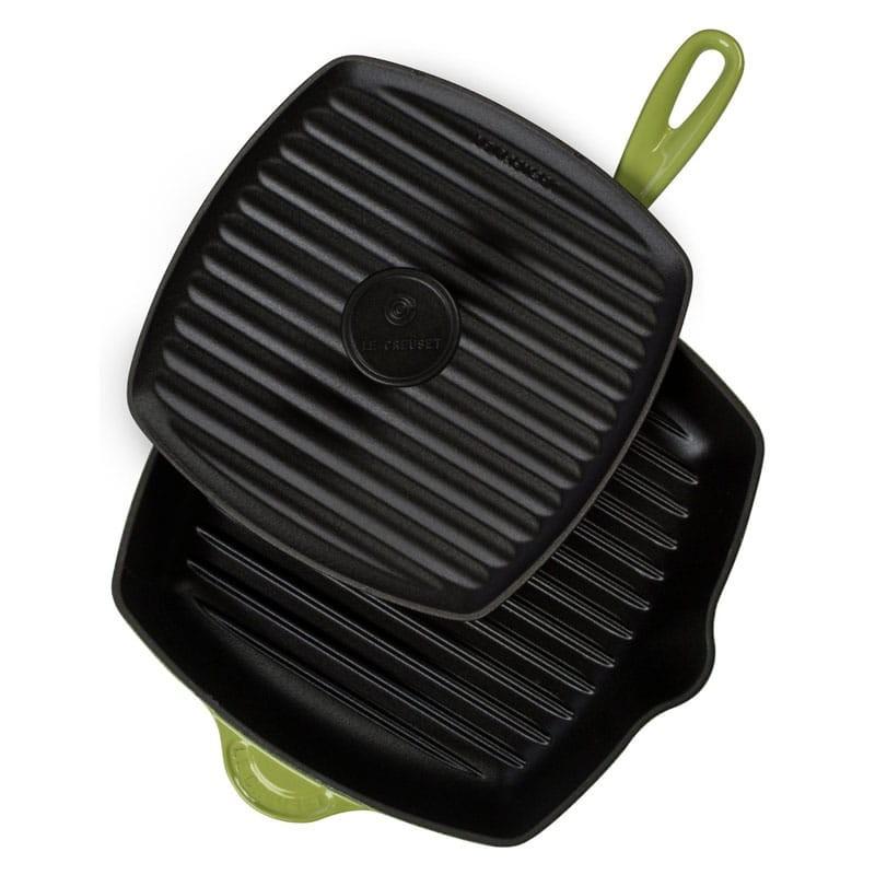 ル・クルーゼ ルクルーゼ エナメルキャストアイアン パニーニプレス＆スキレットグリルパンセット Le Creuset Enameled