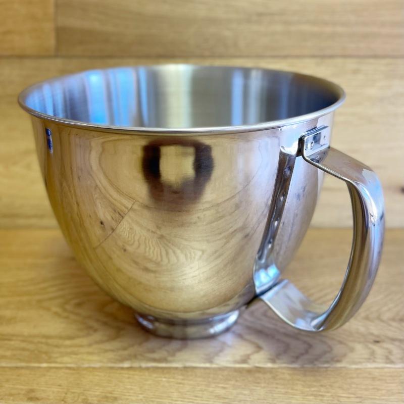 公式限定新作 送料無料 キッチンエイド スタンドミキサー用 ステンレスボウル 取っ手 ハンドル付 ミニ パーツ 部品 Kitchenaid Polished Bowl With Handle Ksm35ssfp 絶賛レビュー続出 Delta Lux Fr