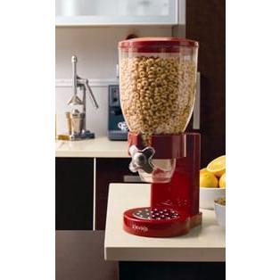 ドライフードディスペンサー シングル レッド ゼブロ Honey-Can-Do Single Dry Food Dispenser, Red GAT1の画像